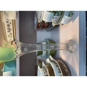 Clear Vintage Swung Vase 15 inches
